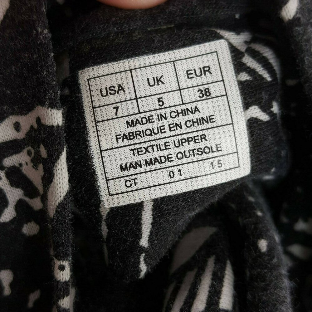 Sanuk Size US 7 UK 5 EUR 38 Black Textile Sandals - Picture 5 of 6